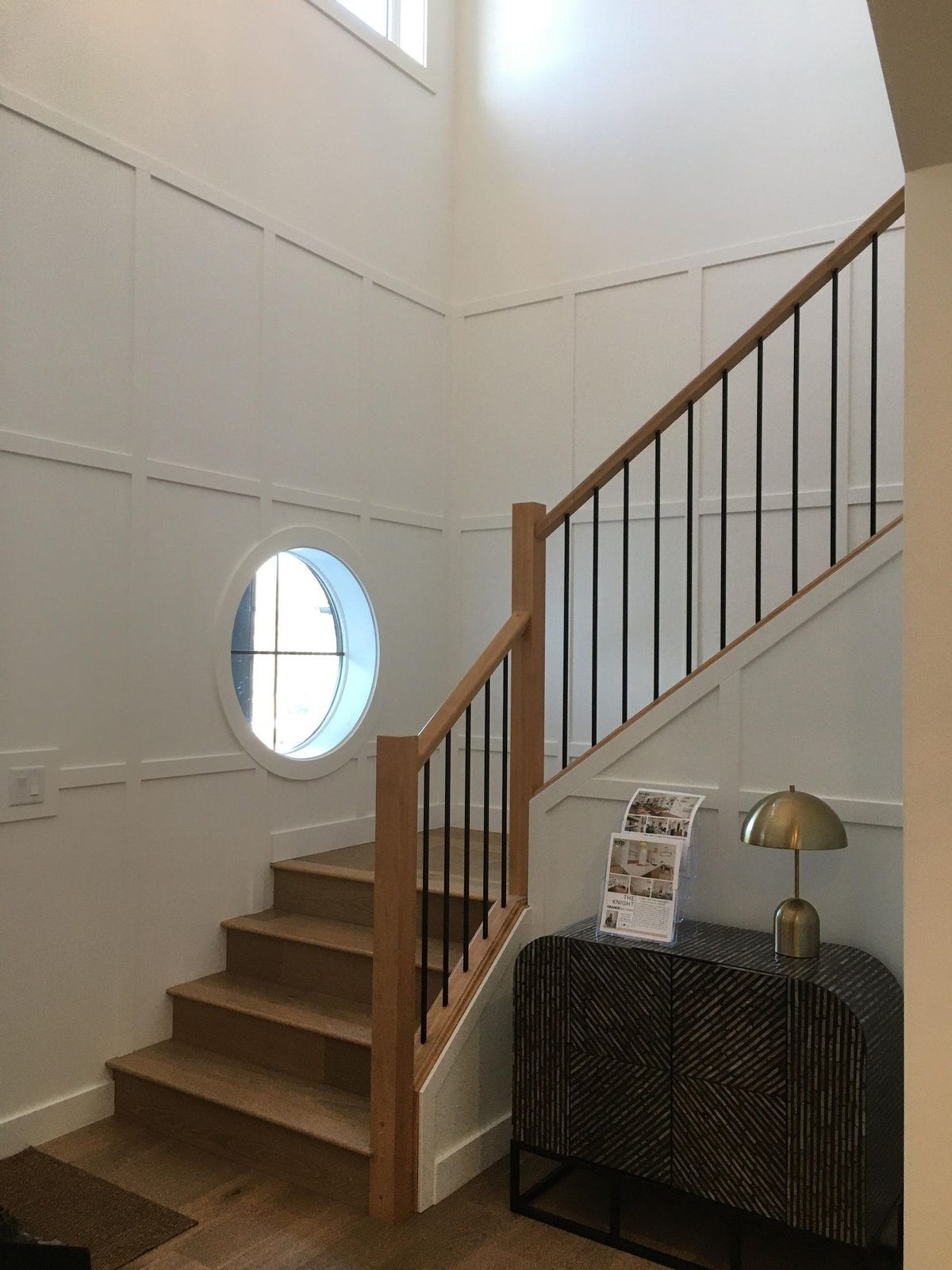 Staircase and wall paneling