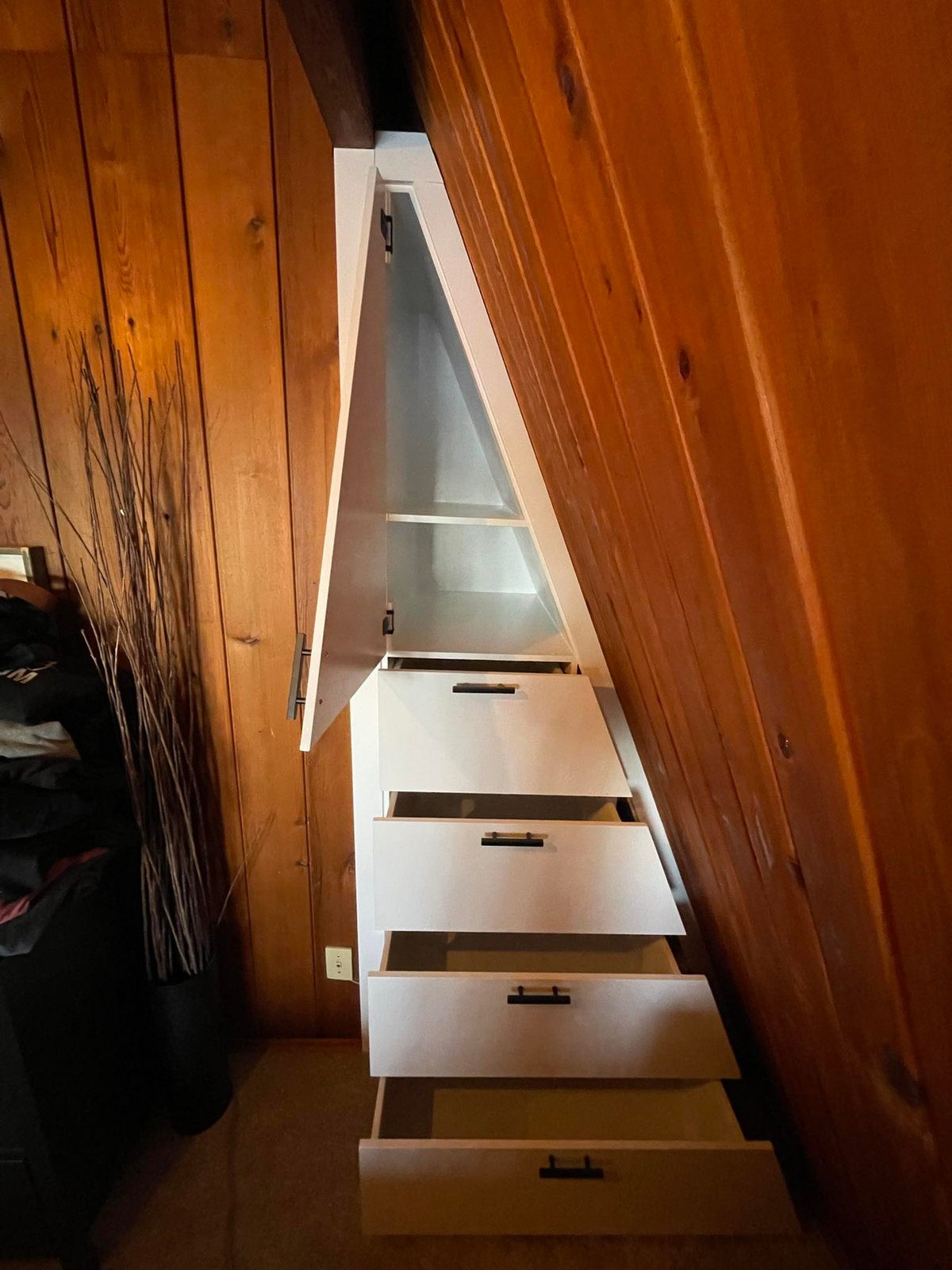 Under-stair pull-out drawers